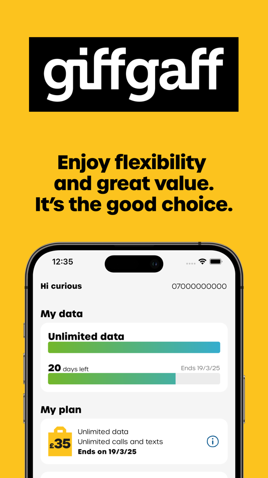 #1. giffgaff (iOS) 由: giffgaff