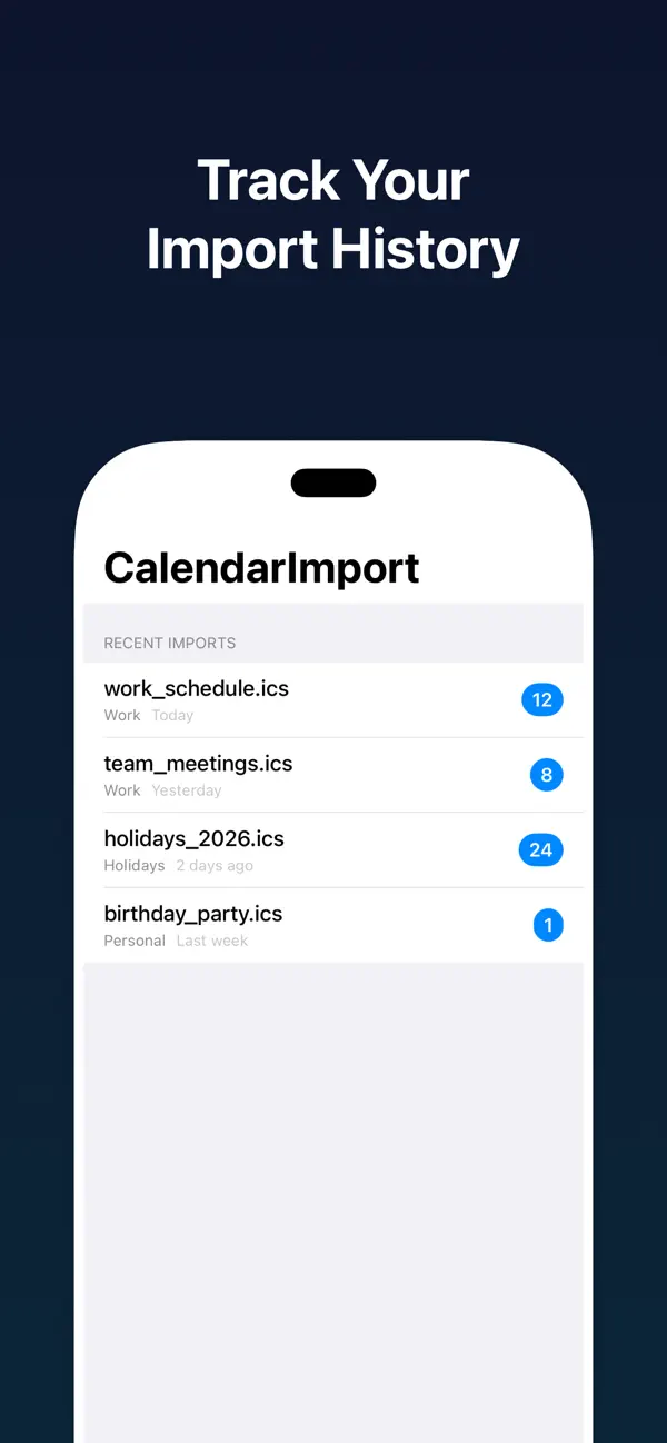 #5. ICSparser (iOS) By: Anton Belousov