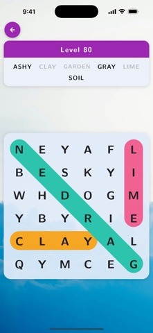 Word Search — Puzzle Game iPhone screenshot