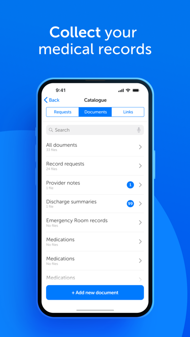 Sync.MD Personal Health Record Screenshot