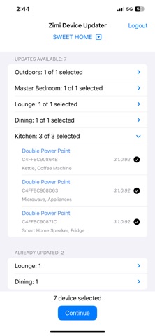 Zimi Updater screenshot