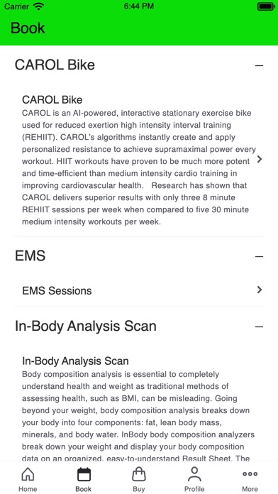 Vitality Fitness Studio Screenshot