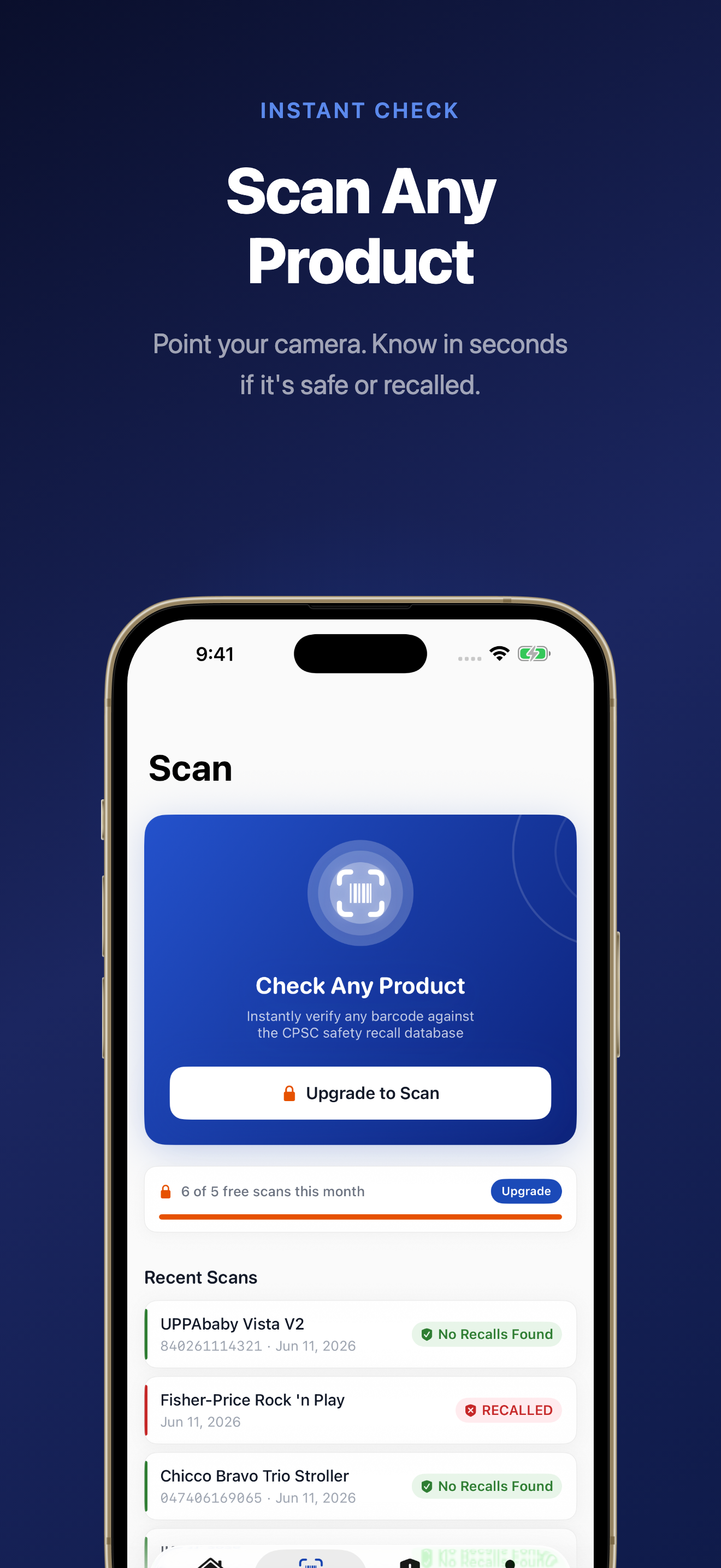 Product Recall Alerts - Safe screenshot 3