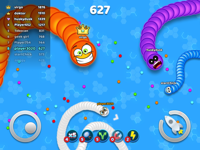 Snakes Zone .io - Worms Game