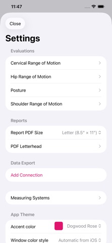 Body Evaluation のスクリーンショット
