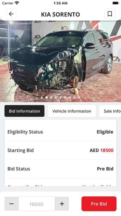 Al Qaryah Auction Screenshot