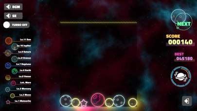 DROP PLANETS - Merge Puzzle Screenshot