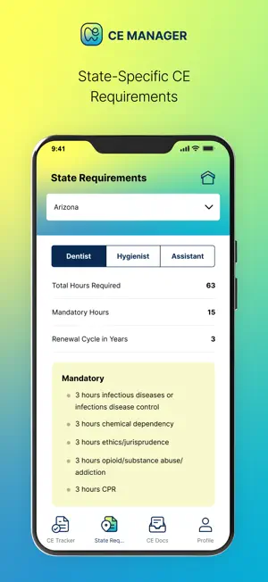 Dental CE Manager screenshot 1