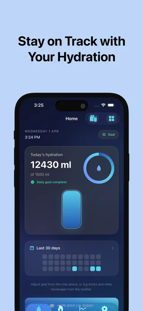 Drink Now: Water Reminder App 喝水提醒应用截图