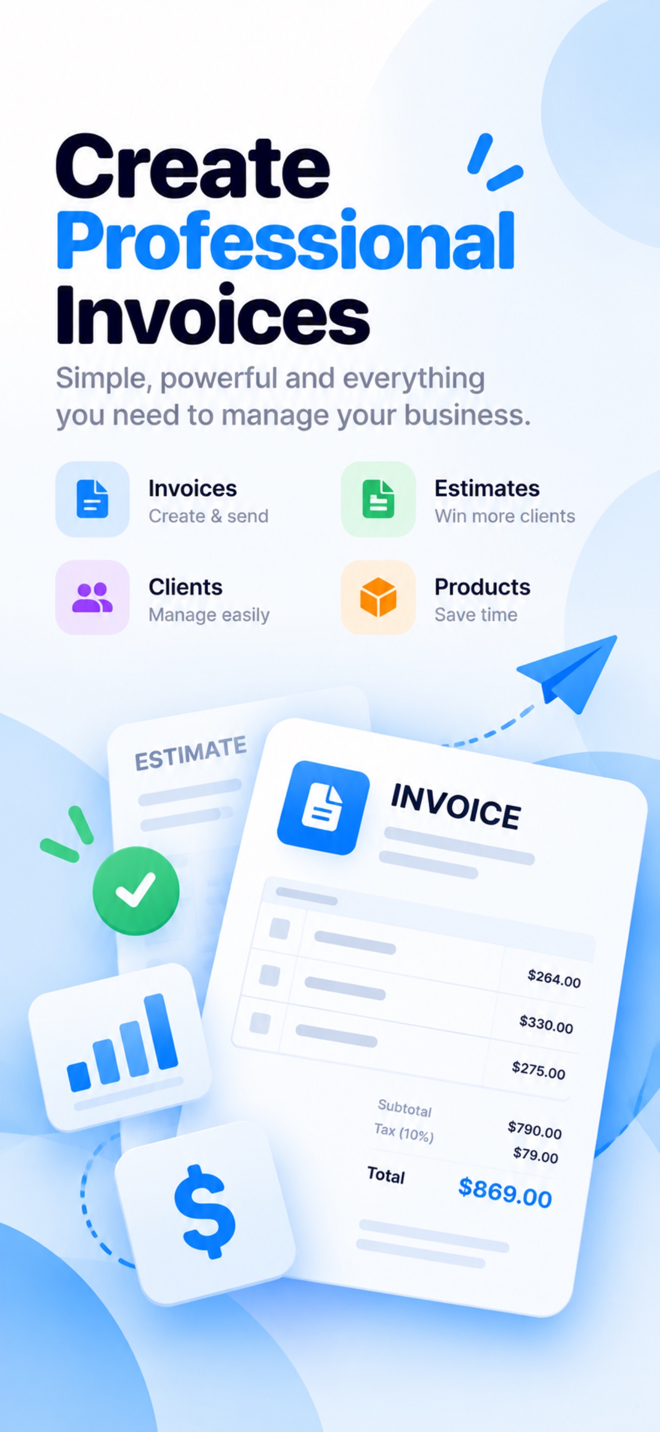 Screenshot 1 of Simple Invoice Maker: Bill App