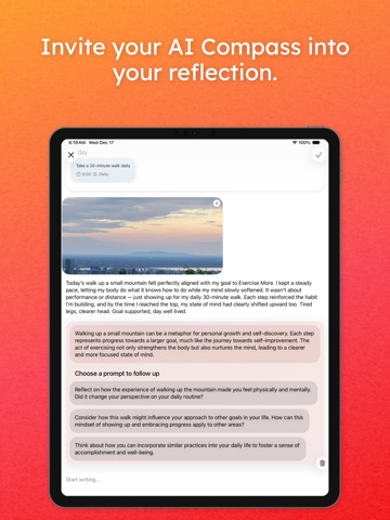 Lighthouse: AI Goal Compass iPad screenshot