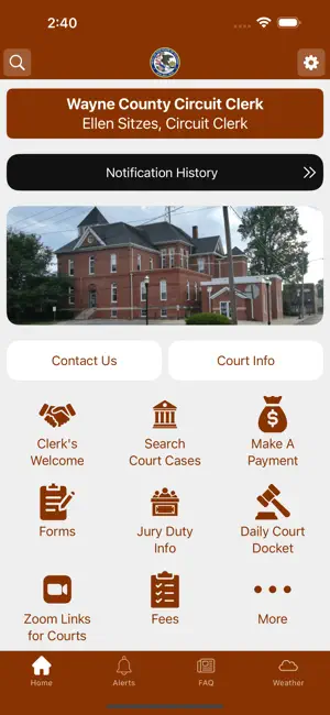 Wayne County IL Circuit Clerk screenshot 1