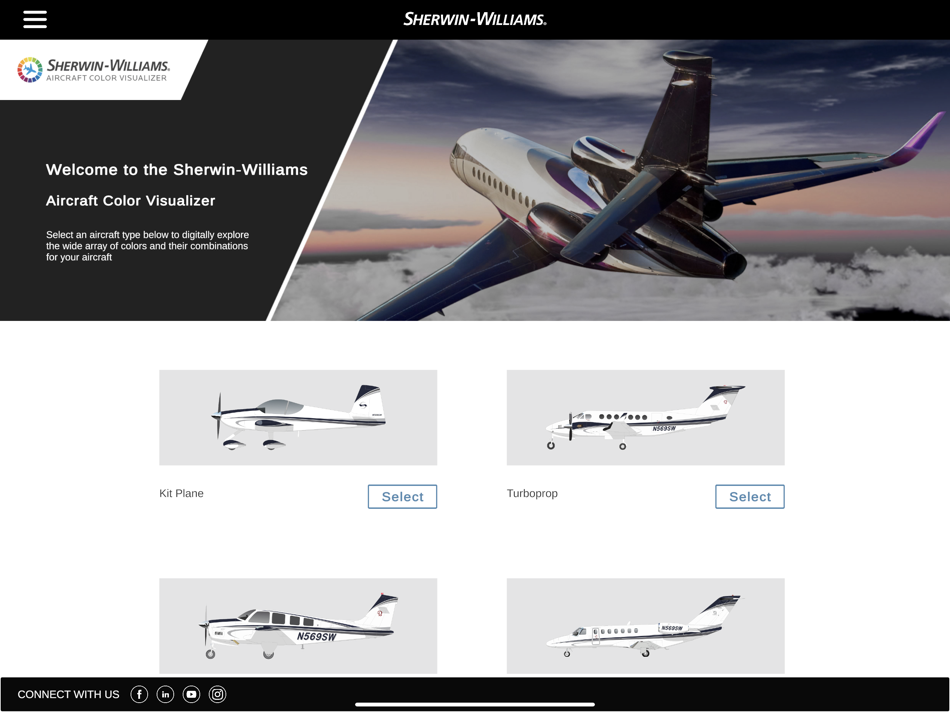 #2. SW Aircraft Color Visualizer (iOS) By: The Sherwin-Williams Company