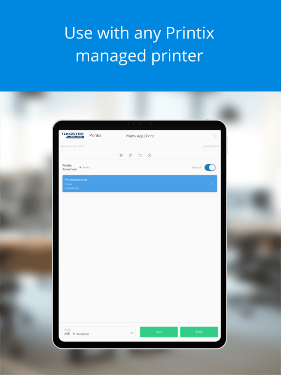 Screenshot #4 pour Tungsten Printix App