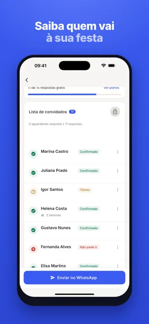Confirmação de Presença: RSVP screenshot 1