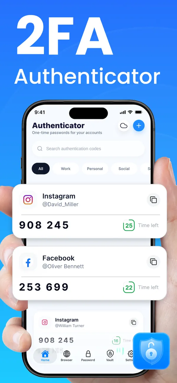 Screenshot #1 pour Authenticator App ®