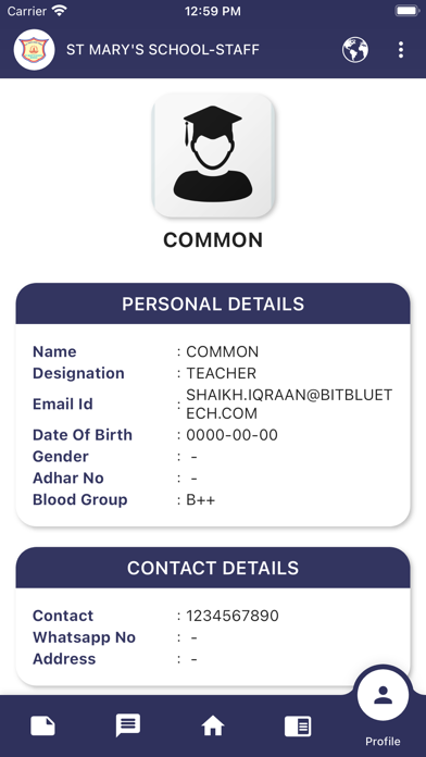 STAFF (ST MARY'S SCHOOL) Screenshot