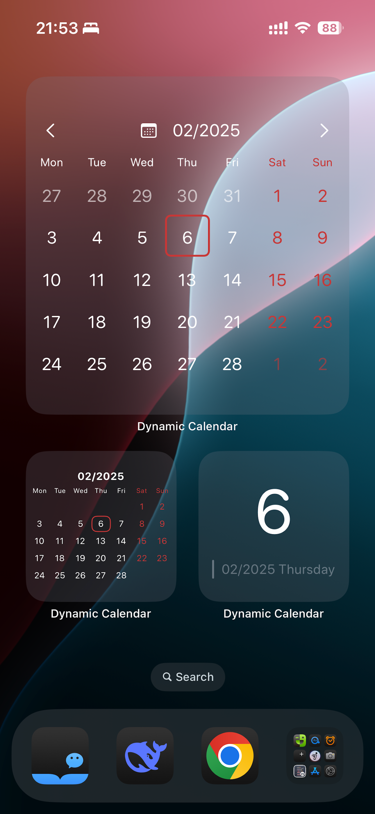Dynamic Calendar