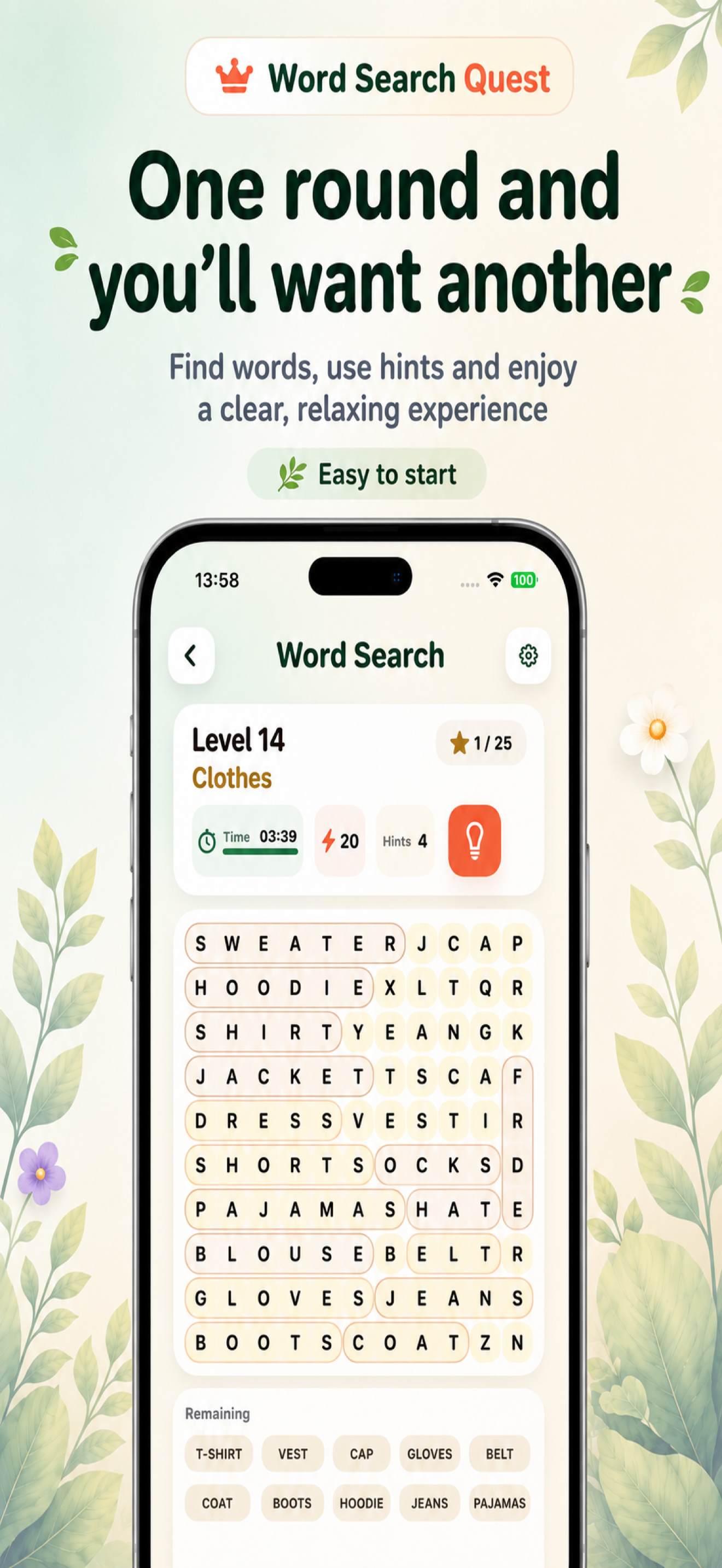 Word Search Quest Puzzle Game screenshot 4