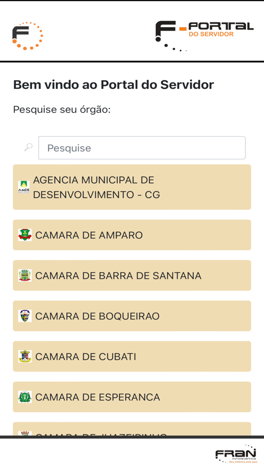 #1. f-PortalServidor (iOS) By: FRAN INFORMATICA LTDA
