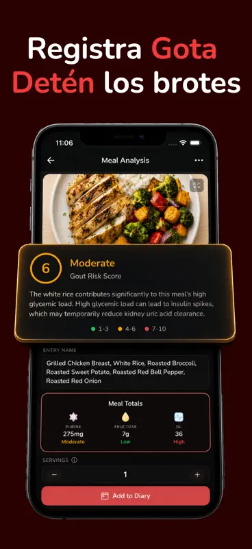 Gota: Brote y Dieta - Urica screenshot 1 of 7