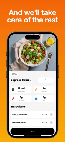AI Calorie Tracker FoodScanAI iPhone screenshot