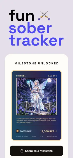 SoberQuest - Sobriety Tracker screenshot 1