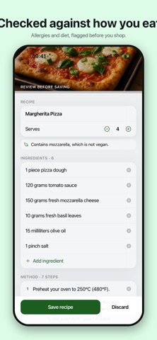 Snapcipe: Your pocket kitchen screenshot