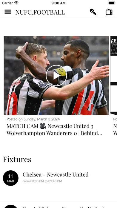 NUFC FOOTBALL Screenshot