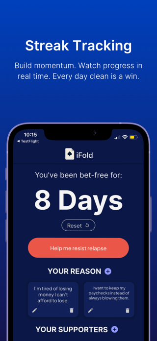 iFold - Quit Gambling Screenshot 2 of 5