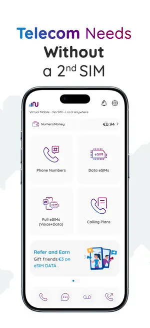 Numero eSIM: USA Number & More screenshot 1