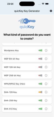 quicKey Key Generator screenshot