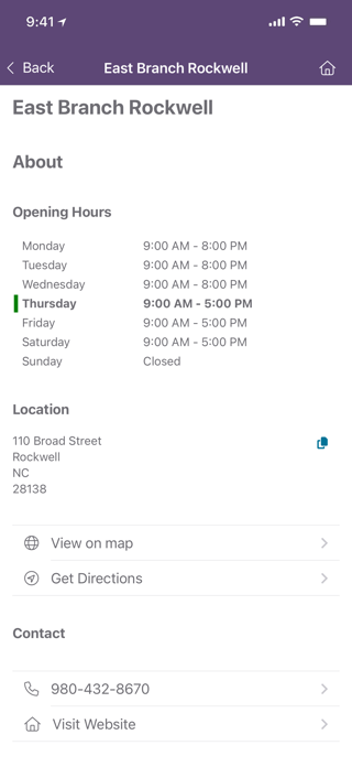 Rowan Public Library (NC) Screenshot 6 of 6