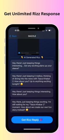Dazzle - Your AI Photo & Rizz iPhone screenshot