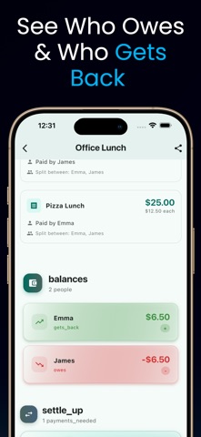 Split Expenses Pro Tracker iPhone screenshot
