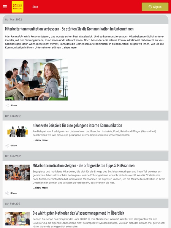 ASB OV Neustadt/Sa. e.V. app screenshot 2