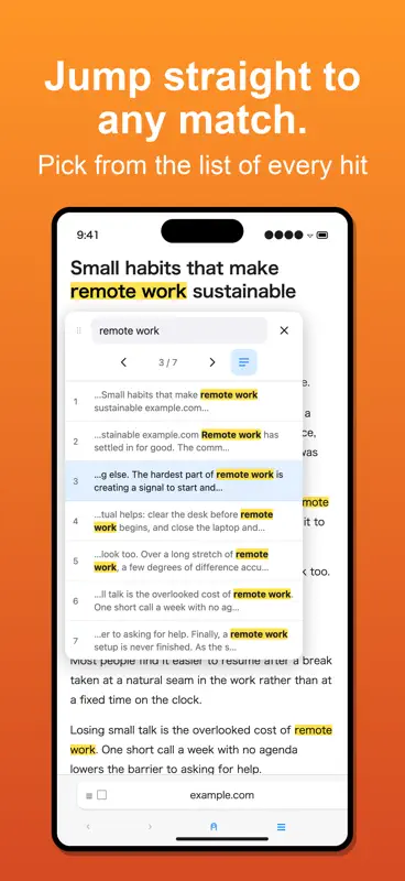 Page Search for Safari screenshot 2 of 3