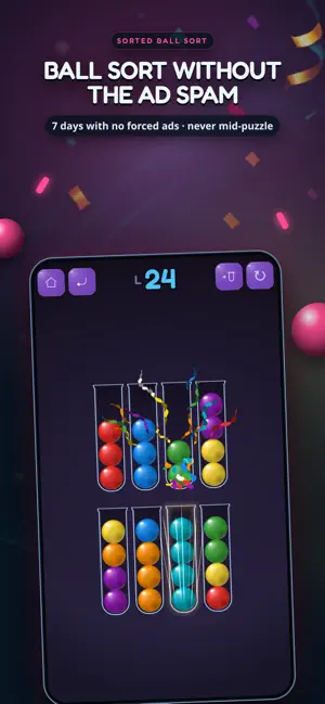 Sorted: Ball Sort Puzzle screenshot 1