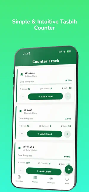Tasbih Counter :Tasbih Tracker screenshot 4