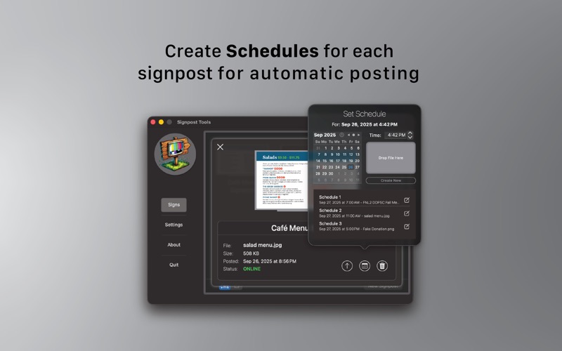Signpost Server screenshot