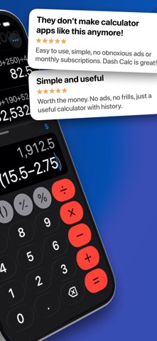 Dash Calc: Simple Fast Math Screenshot 2 of 10