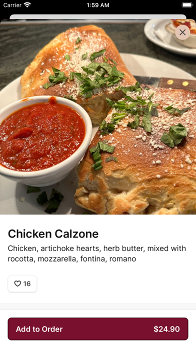 Ottavios Italian Restaurant Screenshot