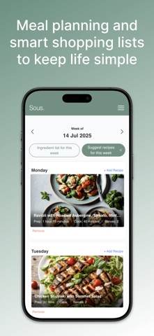 Sous - Personalised Recipes screenshot