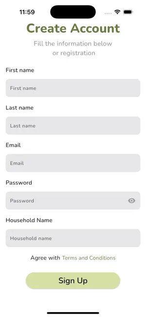 Kitchen Management App screenshot 1