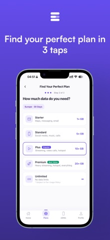 Esimy - eSIM Travel Data Plans screenshot