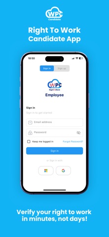Right To Work Candidate screenshot