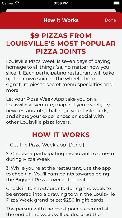 Louisville Pizza Week Screenshot