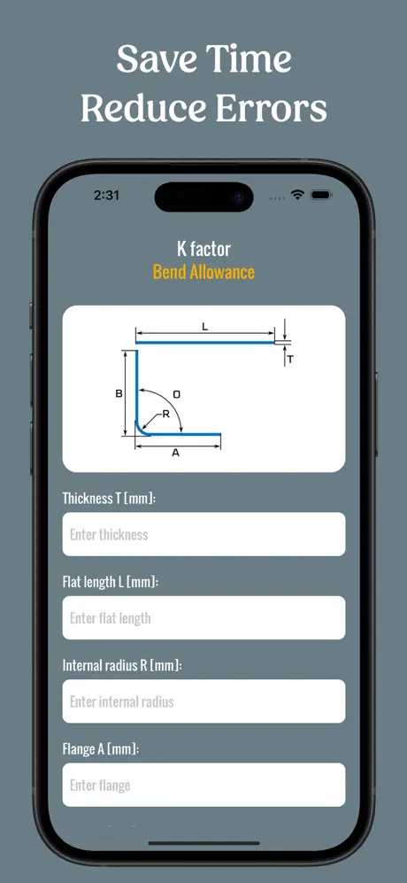 K - factor for bend allowance screenshot 2