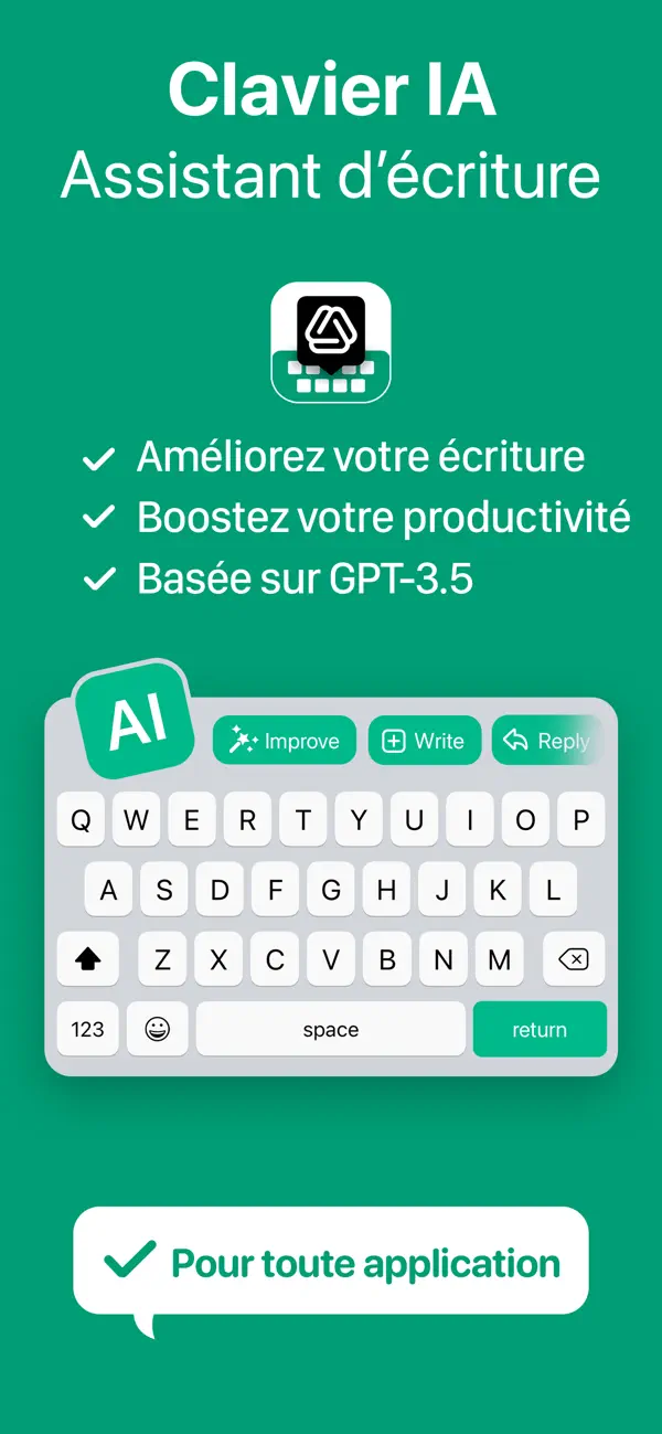 Screenshot #1 pour Writely・сlavier IA et écrivain