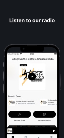B.O.S.S. Christian Radio app screenshot